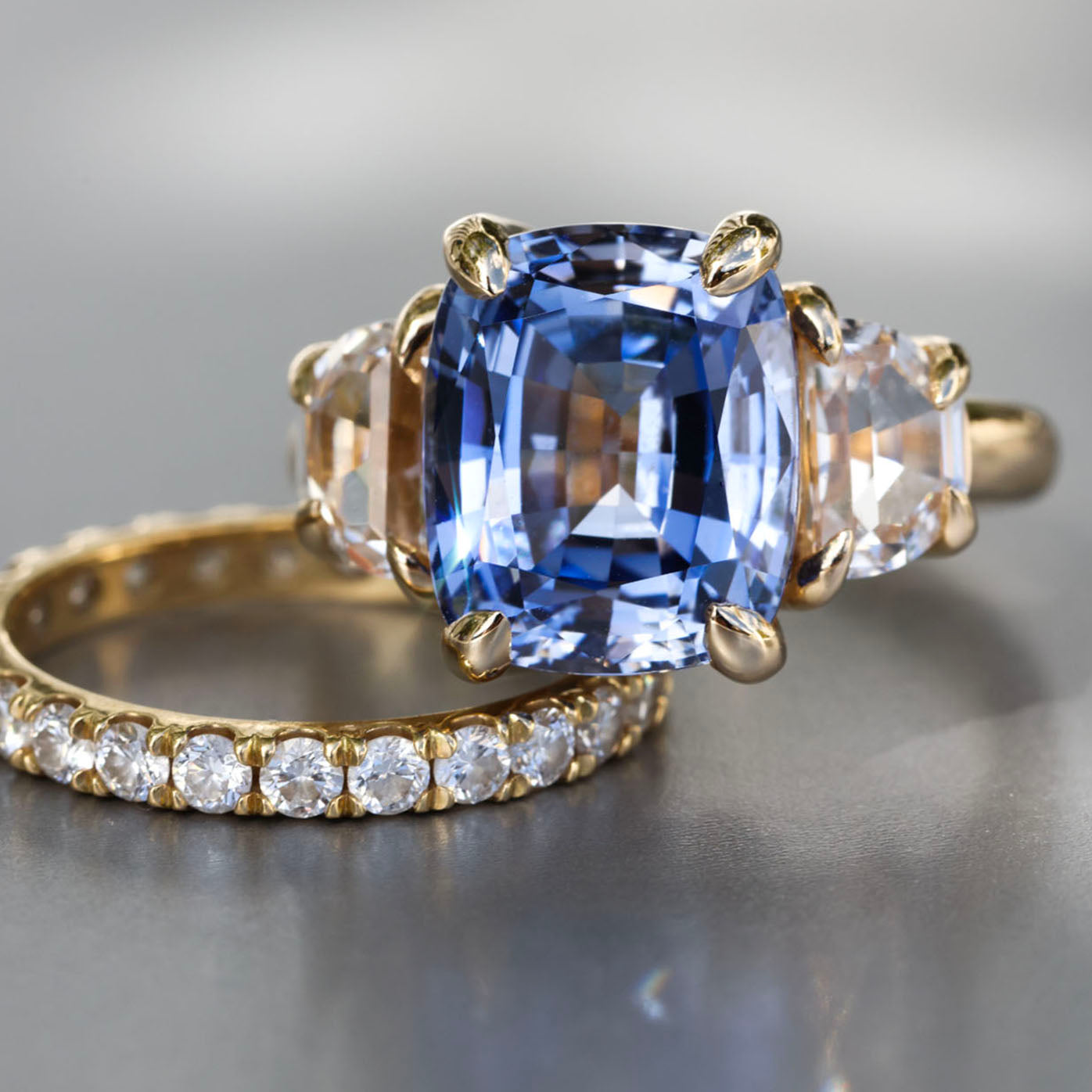 Oval Ceylon Blue Sapphire Ring, Dainty Sapphire Sterling Silver Ring -  Shraddha Shree Gems